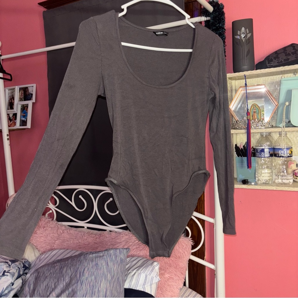 Body suit from SHEIN size; Medium long sleeved Grey